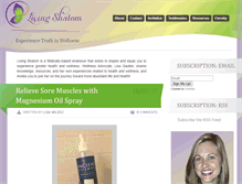 Tablet Screenshot of livingshalom.com